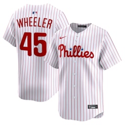 Men's Baseball team Zack Wheeler White Home Limited Player Jersey