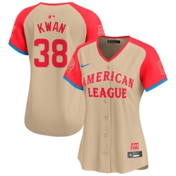 Steven Kwan 38 American League 2024 All-Star Game Limited Player Women's Jersey - Cream