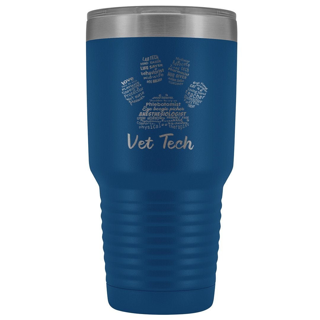 Vet Tech- Paw Print 30oz Vacuum Tumbler