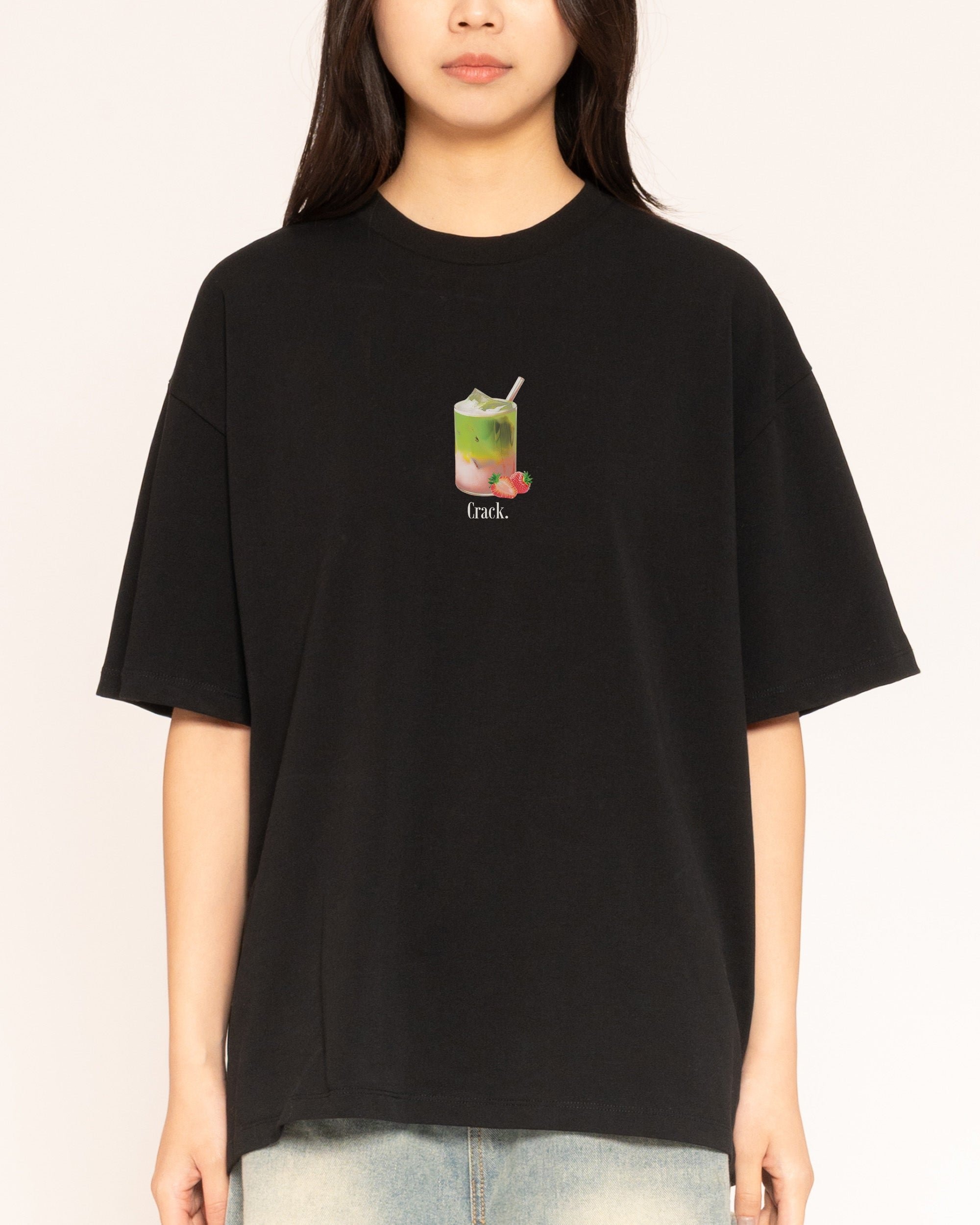 Matcha Crack Oversized Graphic Tee Unisex 100% Combed Cotton 275gsm