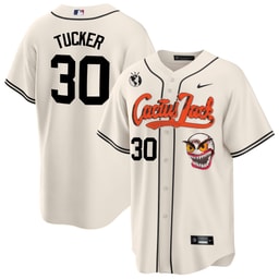 Kyle Tucker 30 Baseball team Cactus Jack Cream Men's Jersey
