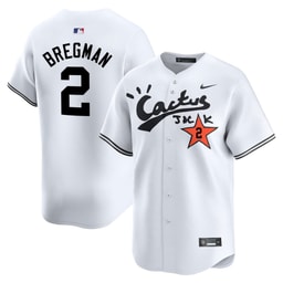 Alex Bregman 2 Baseball team Cactus Jack White Jersey V2 - Men's