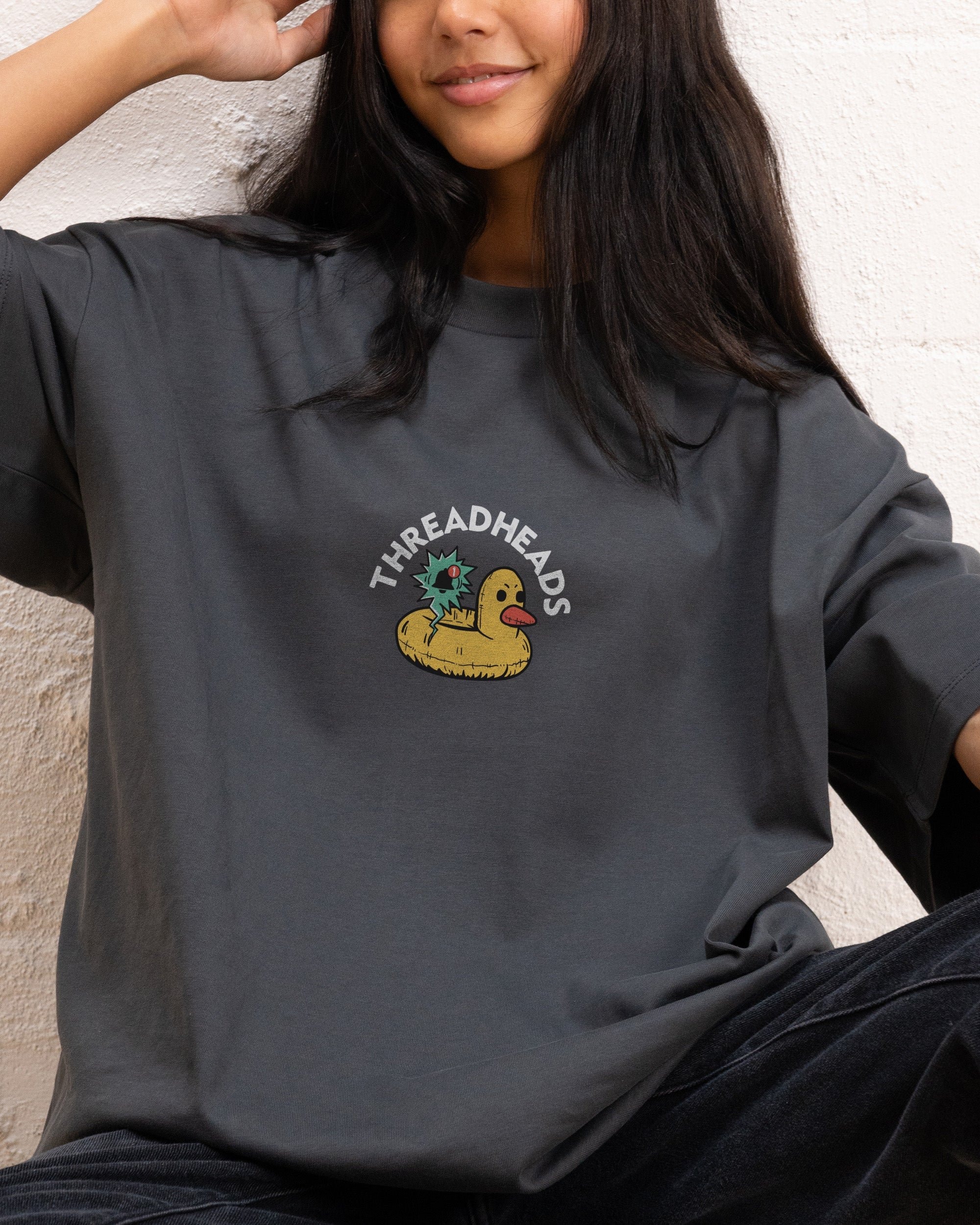 Another Fine Day Oversized Graphic Tee - Unisex 90s Boxy Fit 100% Combed Cotton