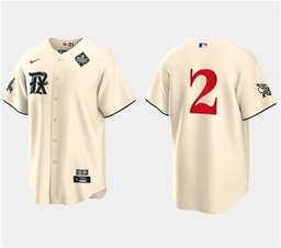 Marcus Semien 2 Baseball team 2023 World Series Stitched Baseball Jersey - Cream