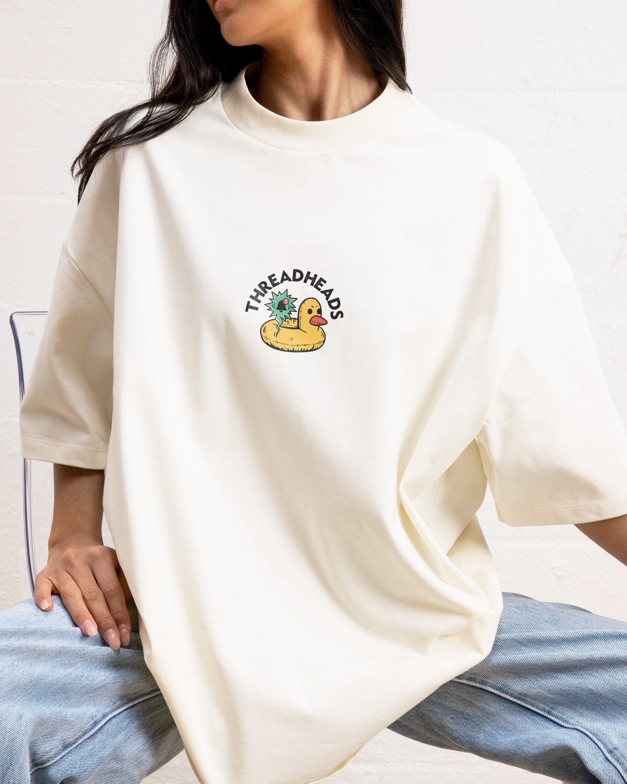 Another Fine Day Oversized Graphic Tee - Unisex 90s Boxy Fit 100% Combed Cotton