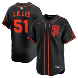 Men's Baseball team Jung Hoo Lee Black Alternate Limited Player Jersey