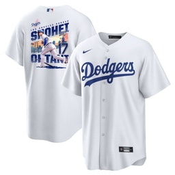 Baseball player 17 Baseball team Signed Homerun 2023 Home Men's Jersey - White