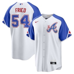 Max Fried 54 Baseball team 2023 City Connect Men's Jersey - White