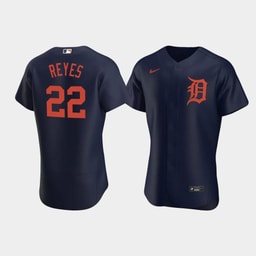Victor Reyes 22 Baseball team Navy Alternate Jersey