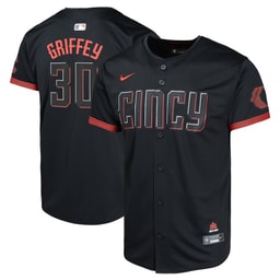 Ken Griffey Jr. 30 Baseball team City Connect Limited Youth Jersey - Black