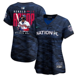 Ronald Acu?a Jr. 13 Baseball team Signed Gum 2023 All-Star Game Limited Player Women Jersey - Royal