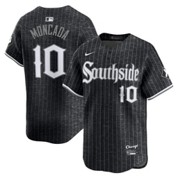 Men's Baseball team Yo?n Moncada Black City Connect Player Jersey