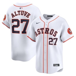 Jose Altuve 27 Baseball team Home Limited Player Men's Jersey - White