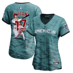 Baseball player 17 Baseball team Signed Decisive Blow 2023 All-Star Game Limited Player Women's Jersey - Teal