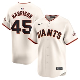 Kyle Harrison 45 Baseball team Home Limited Player Men's Jersey - Cream