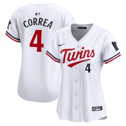 Carlos Correa 4 Baseball team Women's Home Limited Player Jersey - White