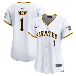 Women's Baseball team #1 Mom Home Limited Jersey, White