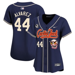 Yordan ?lvarez 44 Baseball team Cactus Jack Patch Women's Jersey - Navy