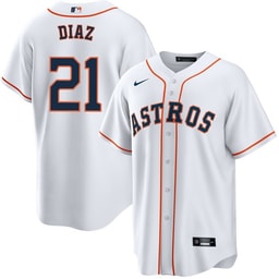 Yainer Diaz 21 Baseball team Home Men's Jersey - White