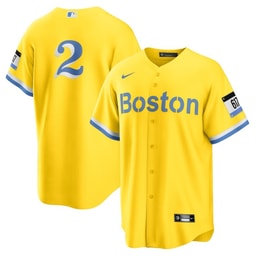 Xander Bogaerts 2 Baseball team City Connect Jersey - Gold/Light Blue