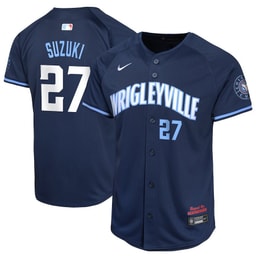 Seiya Suzuki 27 Baseball team City Connect Limited Youth Jersey - Navy