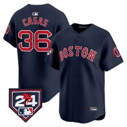Triston Casas 36 Baseball team 2024 Spring Training Men's Jersey - Navy