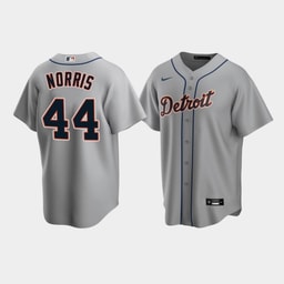 Men's Baseball team 44 Daniel Norris Gray Road Jersey