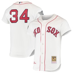 Men's Baseball team David Ortiz Apparel brand White 2004 Cooperstown Collection Home Jersey