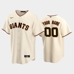 00 Custom Cream Baseball team Home Jersey
