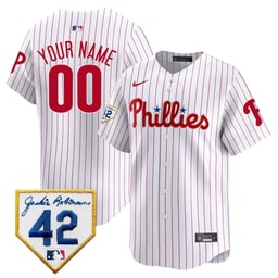 Baseball team 2024 Jackie Robinson Patch Custom Men's Jersey - White