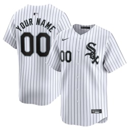 Youth Baseball team White Home Limited Custom Jersey