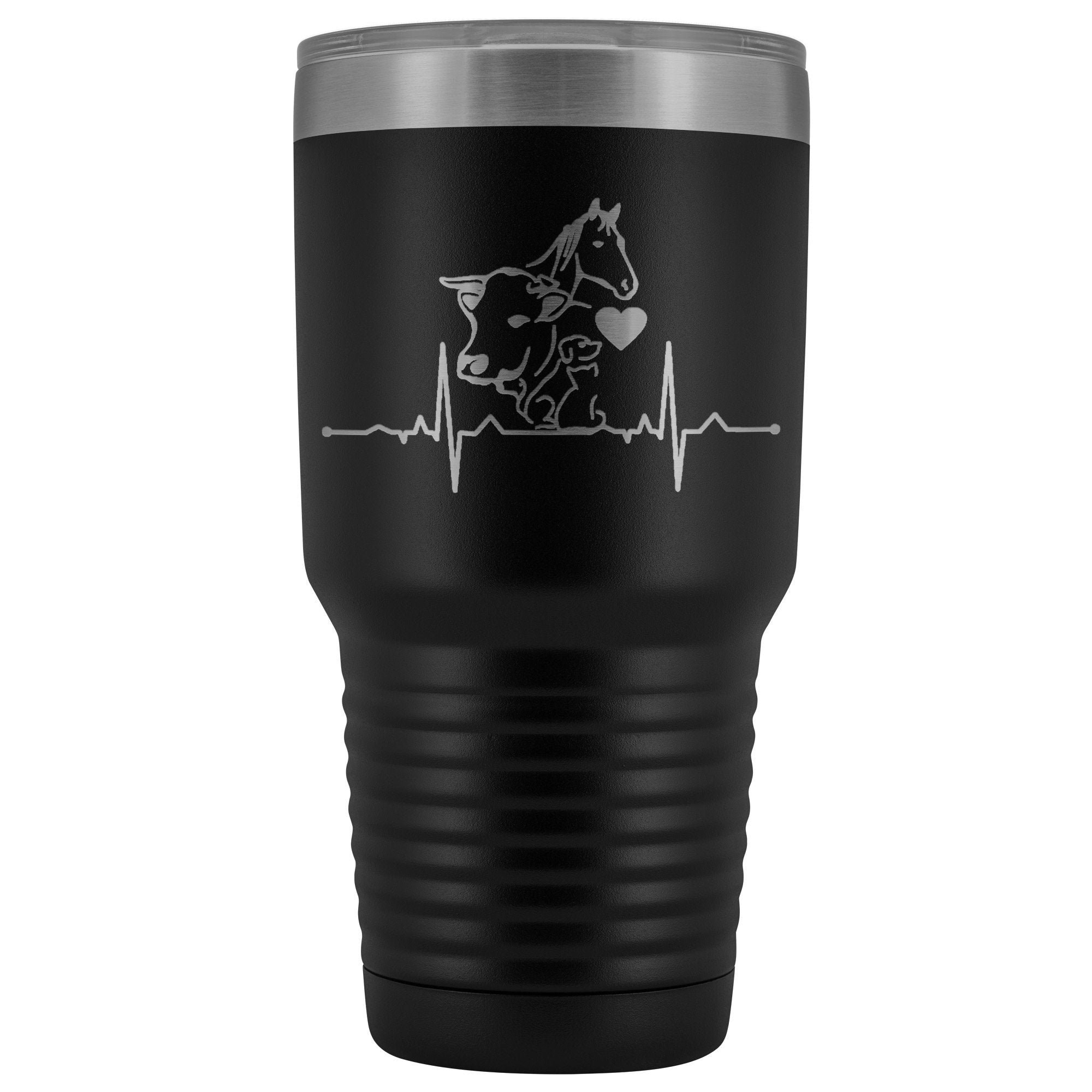 Animals Heartbeat 30oz Vacuum Tumbler