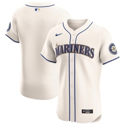 Men's Baseball team Cream Alternate Vapor Premier Elite Patch Jersey