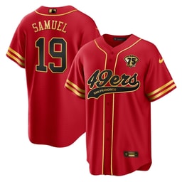 Deebo Samuel 19 Football team Baseball Men's Jersey - Black Red