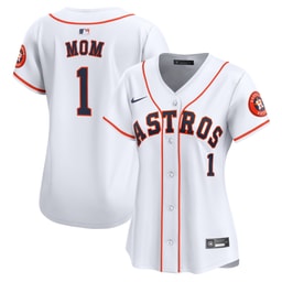 Women's Baseball team #1 Mom Home Limited Jersey, White
