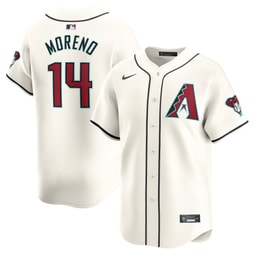 Men's Baseball team Gabriel Moreno White Home Limited Player Jersey