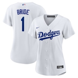 Women's Baseball team #1 Bride Home Jersey, White