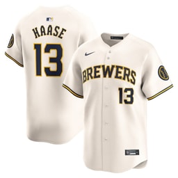 Eric Haase 13 Baseball team Home Limited Player Men's Jersey - Cream