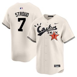 CJ Stroud 7 Baseball team Cactus Jack Cream Men's Jersey V2