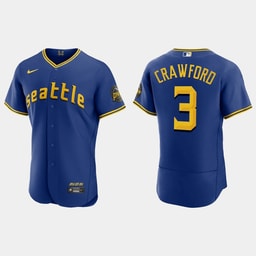 J.P. Crawford 3 Baseball team 2023 City Connect Elite Jersey - Royal