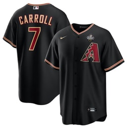 Corbin Carroll 7 Baseball team 2023 World Series Men's Jersey - Black