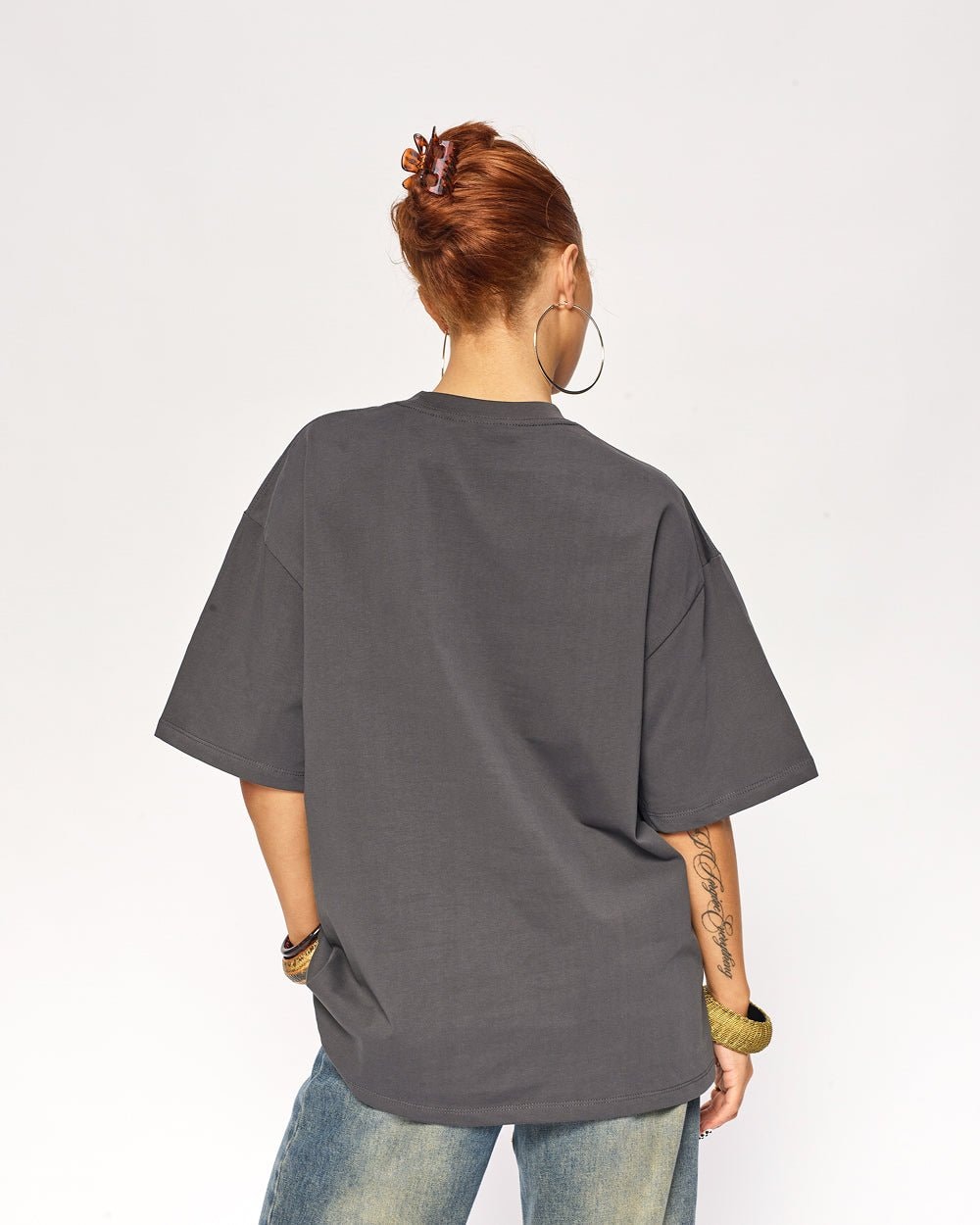 Oversized Unisex Tee - 90s Boxy Fit, Dropped Shoulders, 100% Combed Cotton 275 GSM