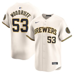 Brandon Woodruff 53 Baseball team Home Limited Player Men's Jersey - Cream