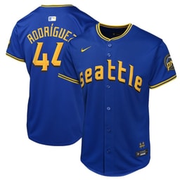 Julio Rodr?guez 44 Baseball team City Connect Limited YOUTH Jersey - Navy