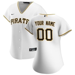 Baseball team Women's Home Custom Jersey - White